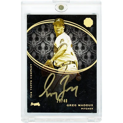Greg Maddux Atlanta Braves Autographed 2016 Topps The Mint Gold Ink #GEA-GM #25/40 Card