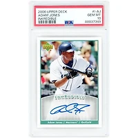 Adam Jones Seattle Mariners Autographed 2006 Upper Deck Inkredible #I-AJ PSA Authenticated 10 Card
