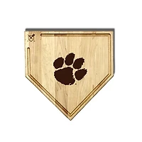 Jardine Clemson Tigers Baseball BBQ 17" x 17" Home Plate Cutting Board with Trough