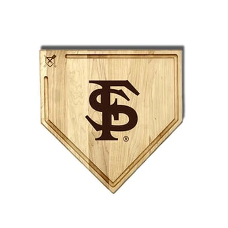Jardine Florida State Seminoles Baseball BBQ 17" x 17" Home Plate Cutting Board with Trough