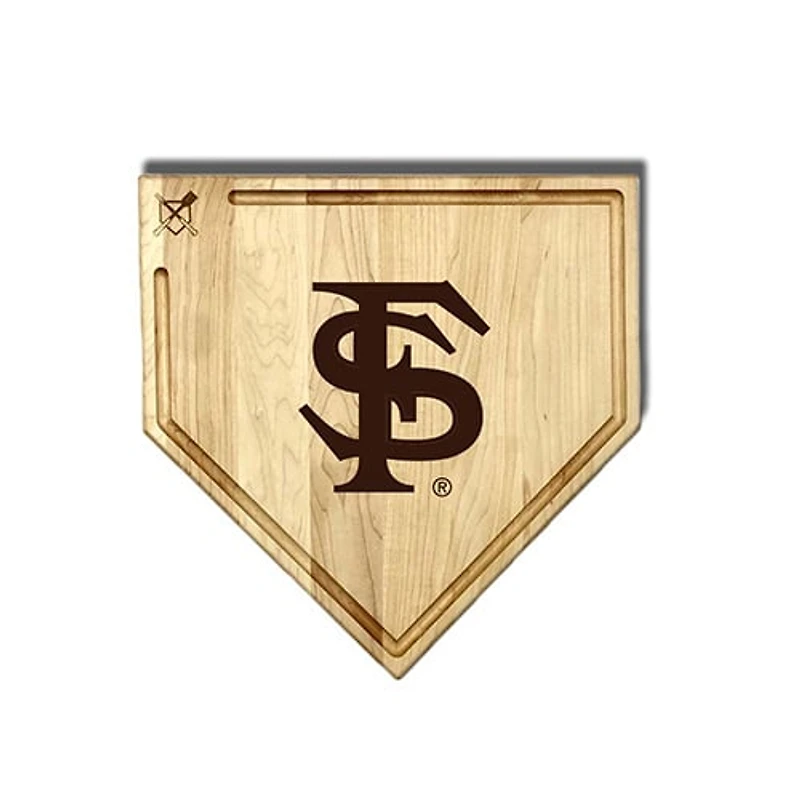 Jardine Florida State Seminoles Baseball BBQ 17" x 17" Home Plate Cutting Board with Trough