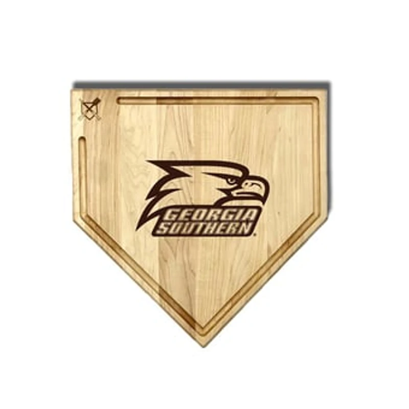 Jardine Georgia Southern Eagles Baseball BBQ 17" x 17" Home Plate Cutting Board with Trough