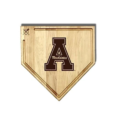 Jardine Appalachian State Mountaineers Baseball BBQ 17" x 17" Home Plate Cutting Board with Trough