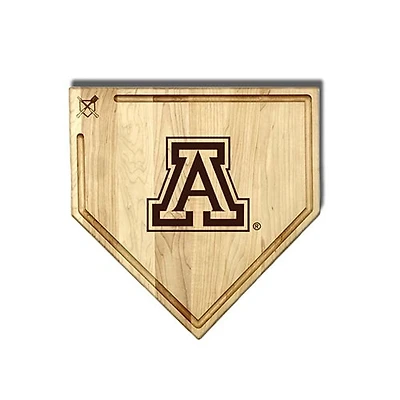 Jardine Arizona Wildcats Baseball BBQ 17" x 17" Home Plate Cutting Board with Trough