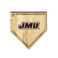 Jardine James Madison Dukes Baseball BBQ 17" x 17" Home Plate Cutting Board with Trough