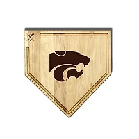 Jardine Kansas State Wildcats Baseball BBQ 17" x 17" Home Plate Cutting Board with Trough