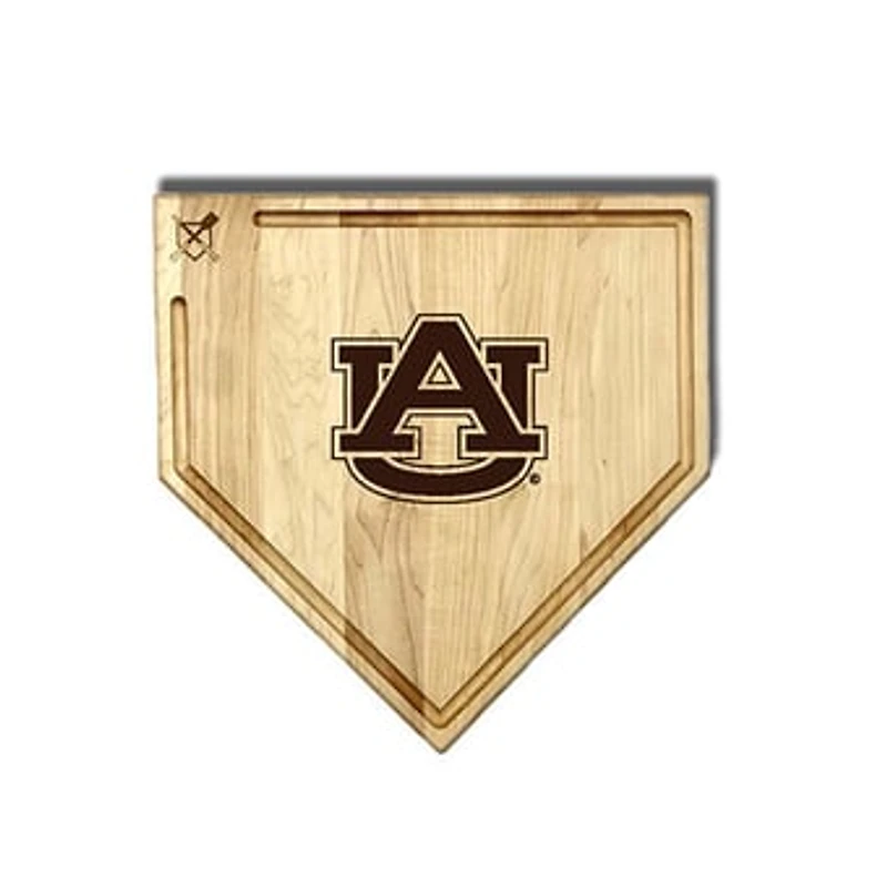Jardine Auburn Tigers Baseball BBQ 17" x 17" Home Plate Cutting Board with Trough