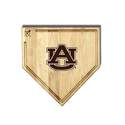 Jardine Auburn Tigers Baseball BBQ 17" x 17" Home Plate Cutting Board with Trough