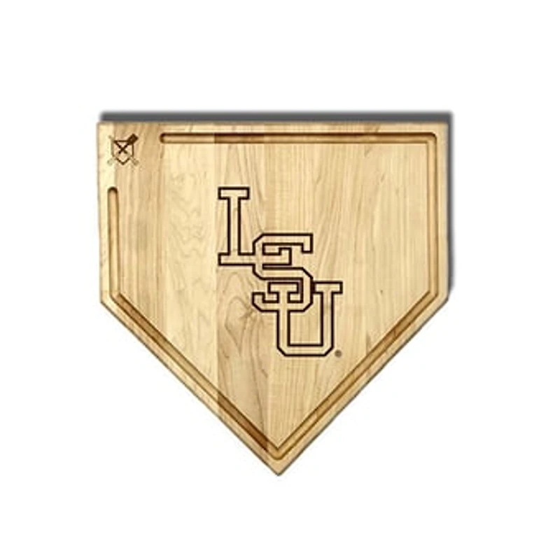Jardine LSU Tigers Baseball BBQ 17" x 17" Home Plate Cutting Board with Trough
