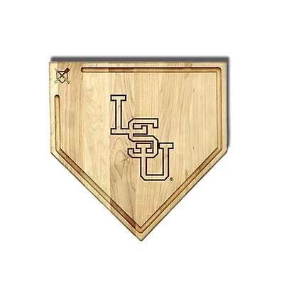 Jardine LSU Tigers Baseball BBQ 17" x 17" Home Plate Cutting Board with Trough