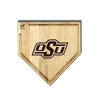 Jardine Oklahoma State Cowboys Baseball BBQ 17" x 17" Home Plate Cutting Board with Trough