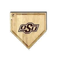 Jardine Oklahoma State Cowboys Baseball BBQ 17" x 17" Home Plate Cutting Board with Trough
