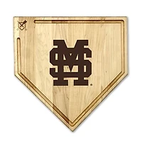 Jardine Mississippi State Bulldogs Baseball BBQ 17" x 17" Home Plate Cutting Board with Trough