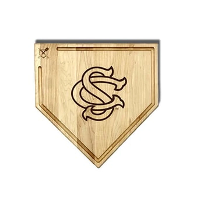 Jardine South Carolina Gamecocks Baseball BBQ 17" x 17" Home Plate Cutting Board with Trough