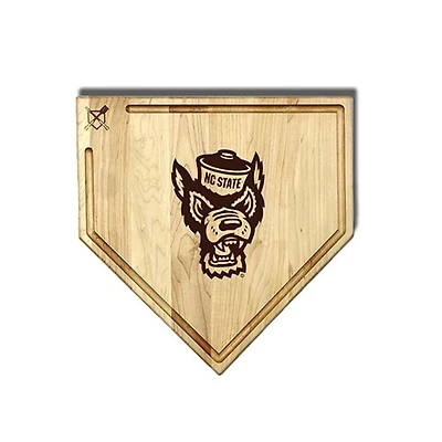 Jardine NC State Wolfpack Baseball BBQ 17" x 17" Home Plate Cutting Board with Trough