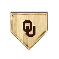 Jardine Oklahoma Sooners Baseball BBQ 17" x 17" Home Plate Cutting Board with Trough