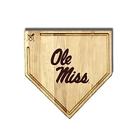 Jardine Ole Miss Rebels Baseball BBQ 17" x 17" Home Plate Cutting Board with Trough