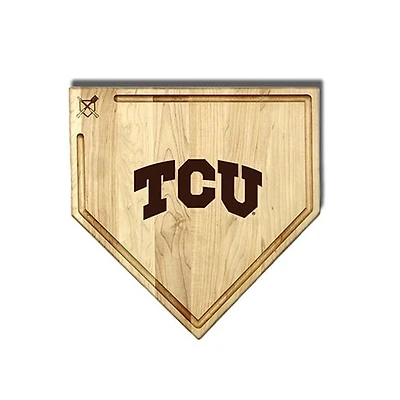 Jardine TCU Horned Frogs Baseball BBQ 17" x 17" Home Plate Cutting Board with Trough