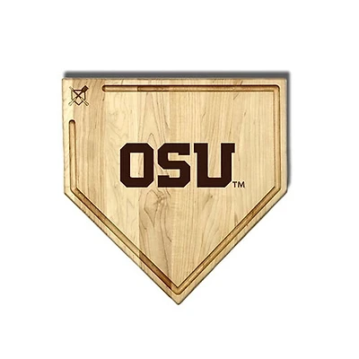 Jardine Oregon State Beavers Baseball BBQ 17" x 17" Home Plate Cutting Board with Trough