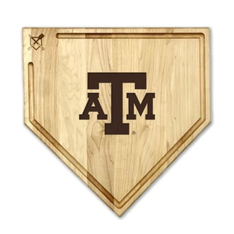 Jardine Texas A&M Aggies Baseball BBQ 17" x 17" Home Plate Cutting Board with Trough