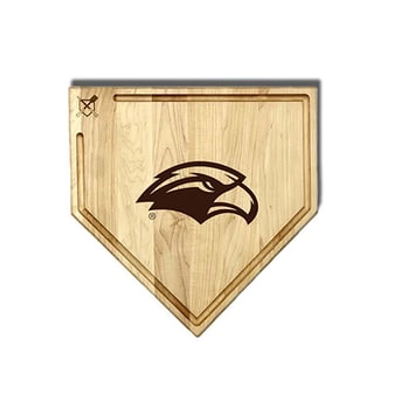 Jardine Southern Miss Golden Eagles Baseball BBQ 17" x 17" Home Plate Cutting Board with Trough