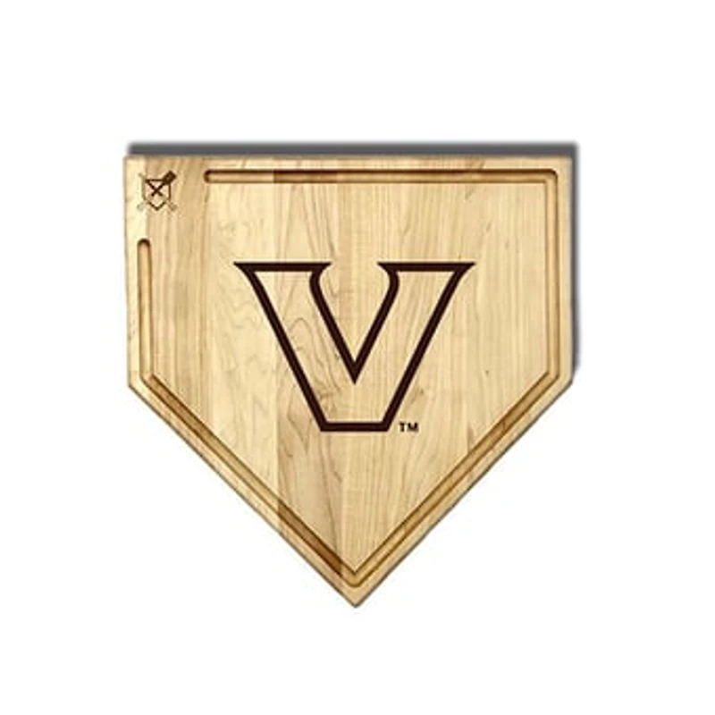 Jardine Vanderbilt Commodores Baseball BBQ 17" x 17" Home Plate Cutting Board with Trough