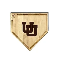 Jardine Utah Utes Baseball BBQ 17" x 17" Home Plate Cutting Board with Trough