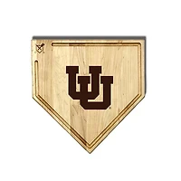 Jardine Utah Utes Baseball BBQ 17" x 17" Home Plate Cutting Board with Trough