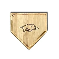 Jardine Arkansas Razorbacks Baseball BBQ 17" x 17" Home Plate Cutting Board with Trough