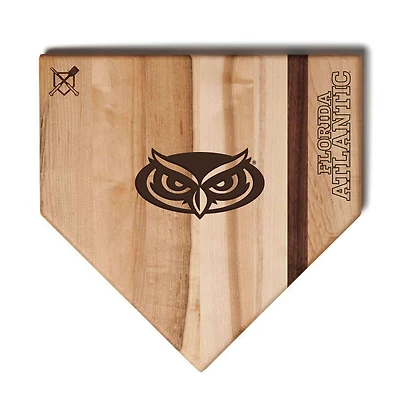 Jardine Florida Atlantic Owls Baseball BBQ 12" x 12" Home Plate Cutting Board