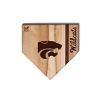 Jardine Kansas State Wildcats Baseball BBQ 12" x 12" Home Plate Cutting Board