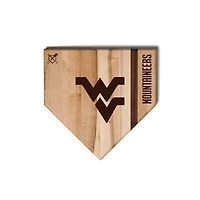Jardine West Virginia Mountaineers Baseball BBQ 12" x 12" Home Plate Cutting Board