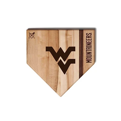 Jardine West Virginia Mountaineers Baseball BBQ 12" x 12" Home Plate Cutting Board