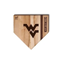 Jardine West Virginia Mountaineers Baseball BBQ 12" x 12" Home Plate Cutting Board