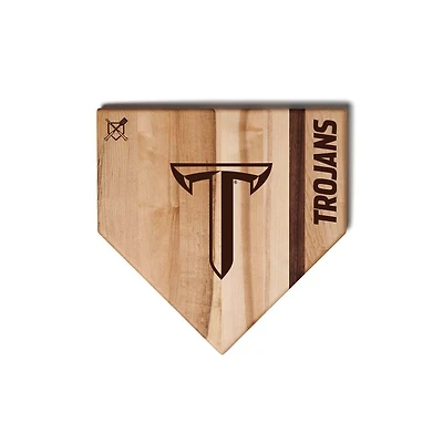 Jardine Troy University Trojans Baseball BBQ 12" x 12" Home Plate Cutting Board