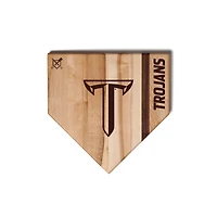 Jardine Troy University Trojans Baseball BBQ 12" x 12" Home Plate Cutting Board