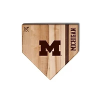 Jardine Michigan Wolverines Baseball BBQ 12" x 12" Home Plate Cutting Board
