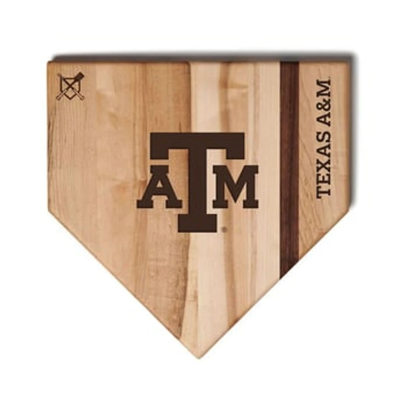 Jardine Texas A&M Aggies Baseball BBQ 12" x 12" Home Plate Cutting Board