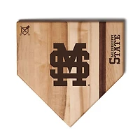 Jardine Mississippi State Bulldogs Baseball BBQ 12" x 12" Home Plate Cutting Board