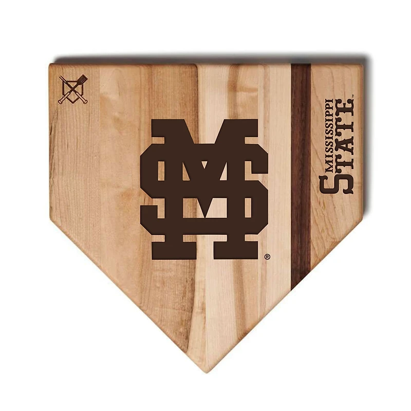 Jardine Mississippi State Bulldogs Baseball BBQ 17'' x 17'' Home Plate Cutting Board
