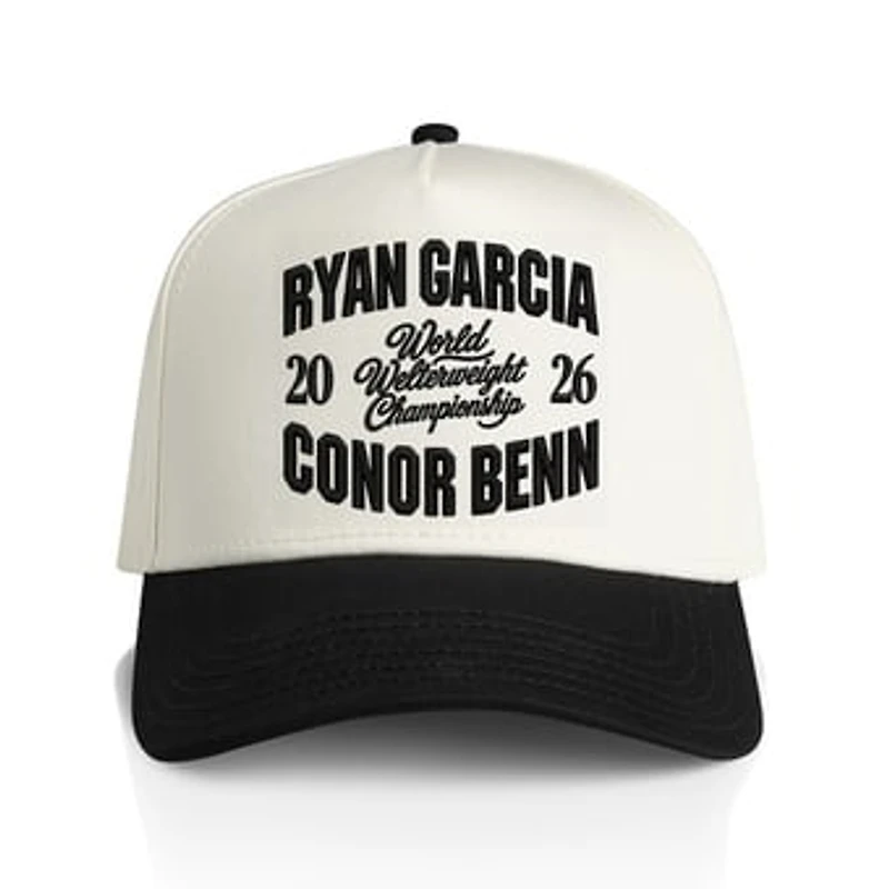 Men's /Black Garcia vs. Benn Zuffa Boxing 11 Collegiate Trucker Adjustable Hat