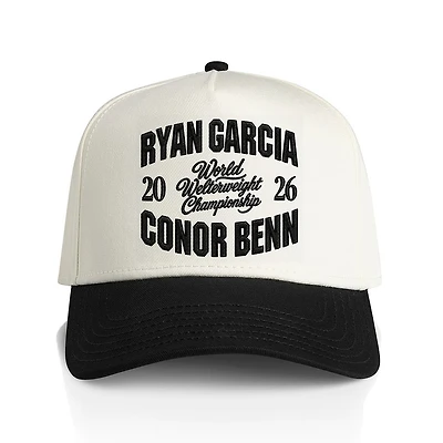 Men's /Black Garcia vs. Benn Zuffa Boxing 11 Collegiate Trucker Adjustable Hat