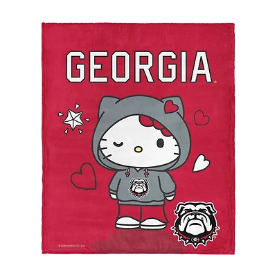 The Northwest Group Georgia Bulldogs Hello Kitty 46" x 60" Silk Touch Throw Blanket