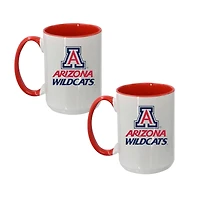 The Memory Company Arizona Wildcats Two-Piece 15oz. Logo Coffee Mug Set
