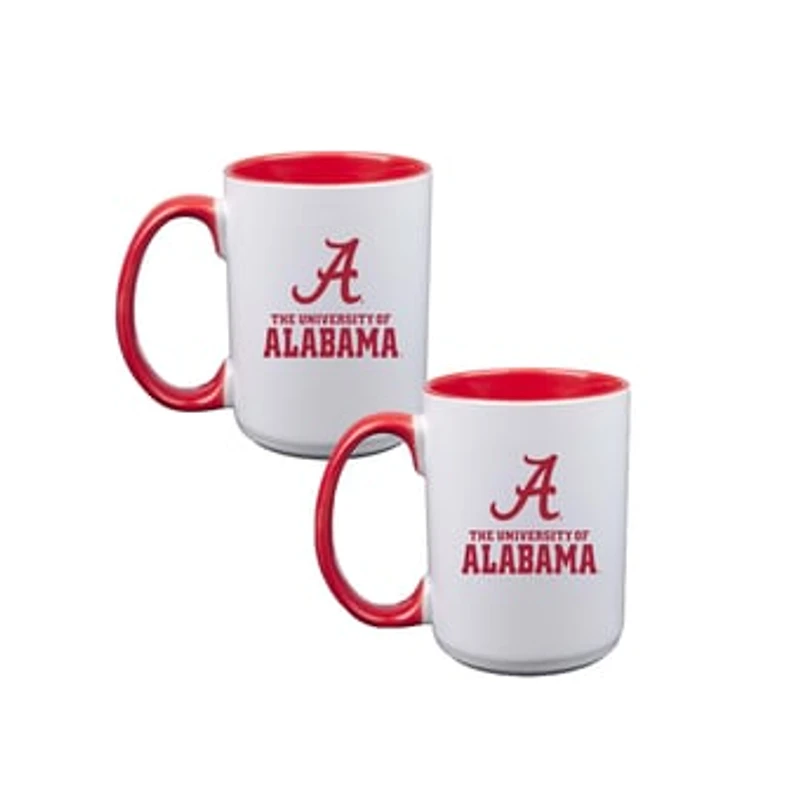The Memory Company Alabama Crimson Tide Two-Piece 15oz. Logo Coffee Mug Set