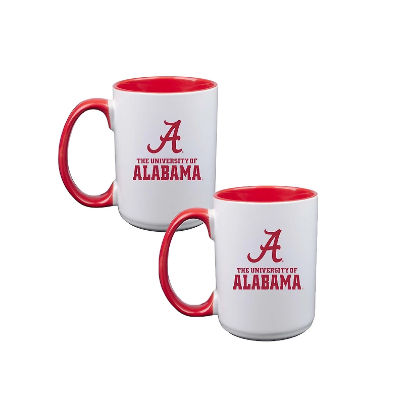 The Memory Company Alabama Crimson Tide Two-Piece 15oz. Logo Coffee Mug Set