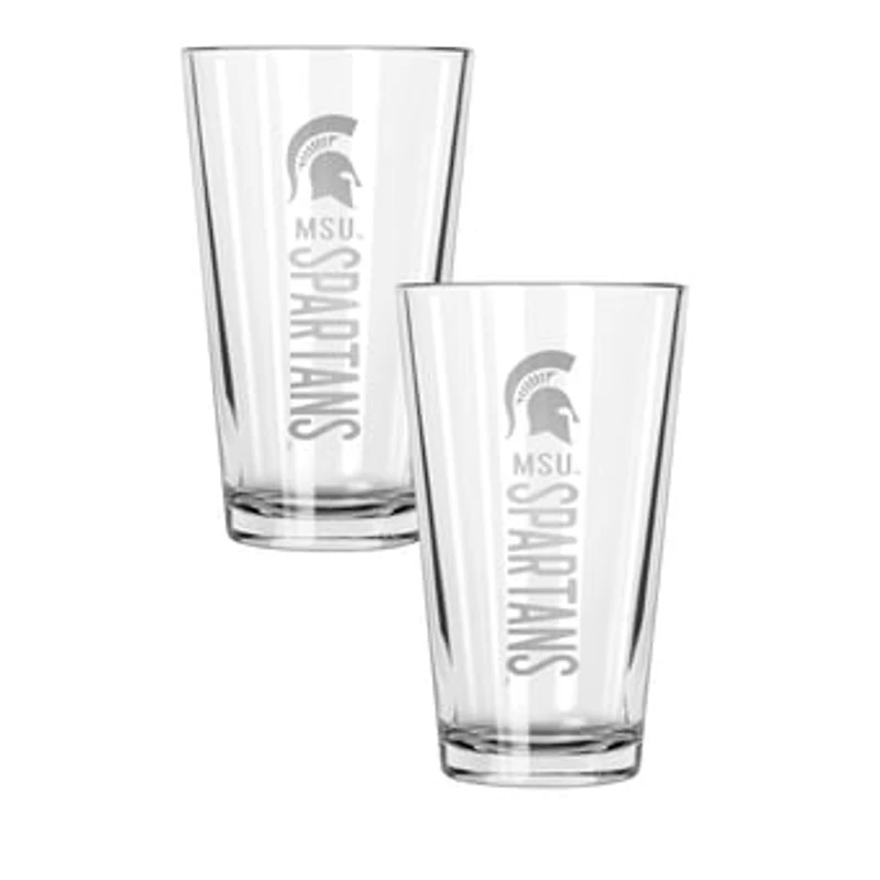 The Memory Company Michigan State Spartans Two-Piece 16oz. Pinnacle Pint Glass Set