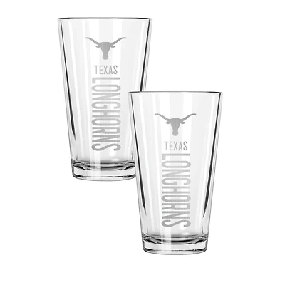 The Memory Company Texas Longhorns Two-Piece 16oz. Pinnacle Pint Glass Set