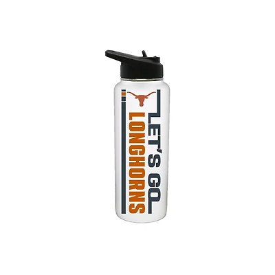 The Memory Company Texas Longhorns 34oz. Let's Go Stainless Steel Quencher Bottle