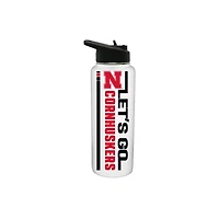 The Memory Company Nebraska Huskers 34oz. Let's Go Stainless Steel Quencher Bottle